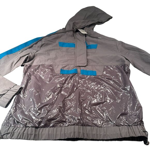 Original Ashley 26 International Hooded Windbreaker Women Utility Zip Drawstring - Picture 2 of 16